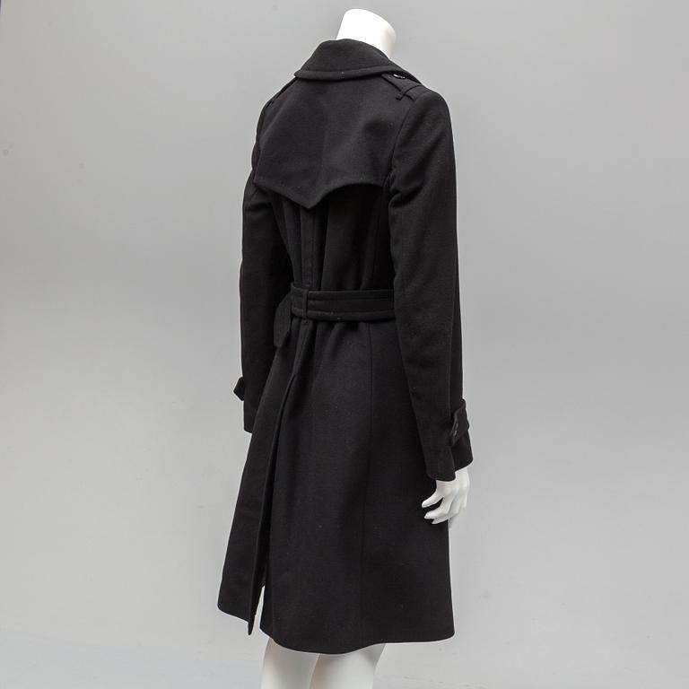 BURBERRY, a wool and cashmere blend coat, size 36.