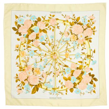 786. HERMÈS, a silk jacquard scarf, "Romantique".