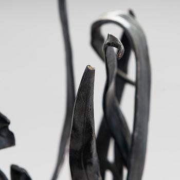Vaser, 2 st, försilvrad metall, art nouveau, WMF, 1900-talets början.