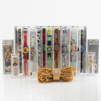 18 Swatch Watches, "No Reserve".