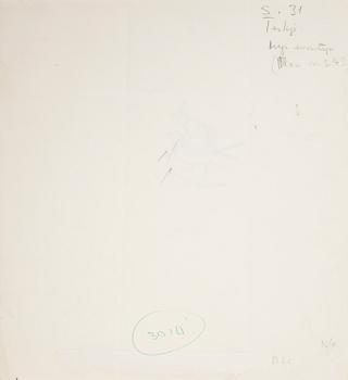 BJÖRN BERG, two ink drawings "Teskedsgumman" signed.