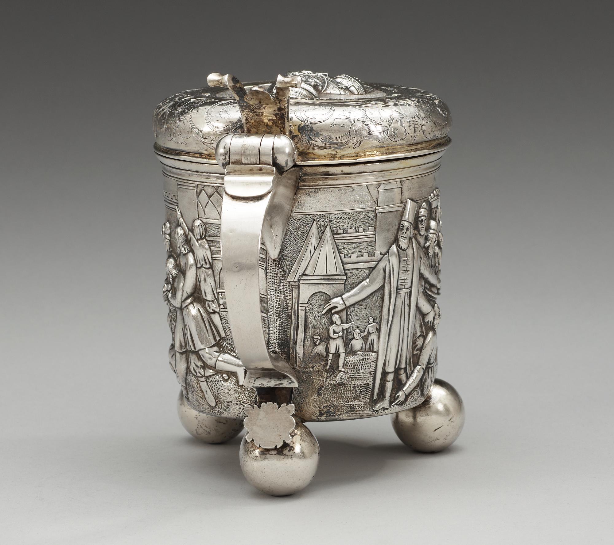 DRYCKESKANNA av Batholome Wilckens, Hamburg ca 1700.