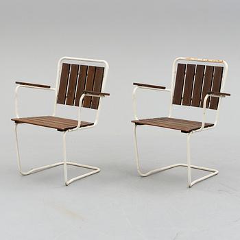 a 5 piece set of 1960's garden furniture.