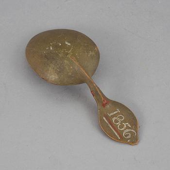 BRÖLLOPSSKED, allmoge, friargåva, tillskriven Pehr Schenler, Norrala, Hälsingland. Daterad 1856.