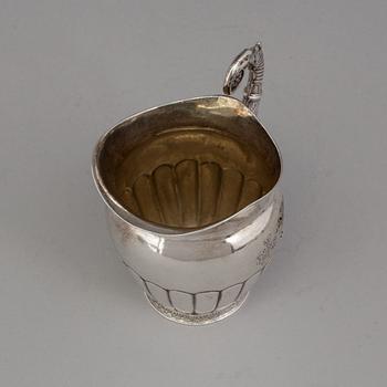 A ZACHRIS LUNDQVIST, silver creamer, empire, 1840.