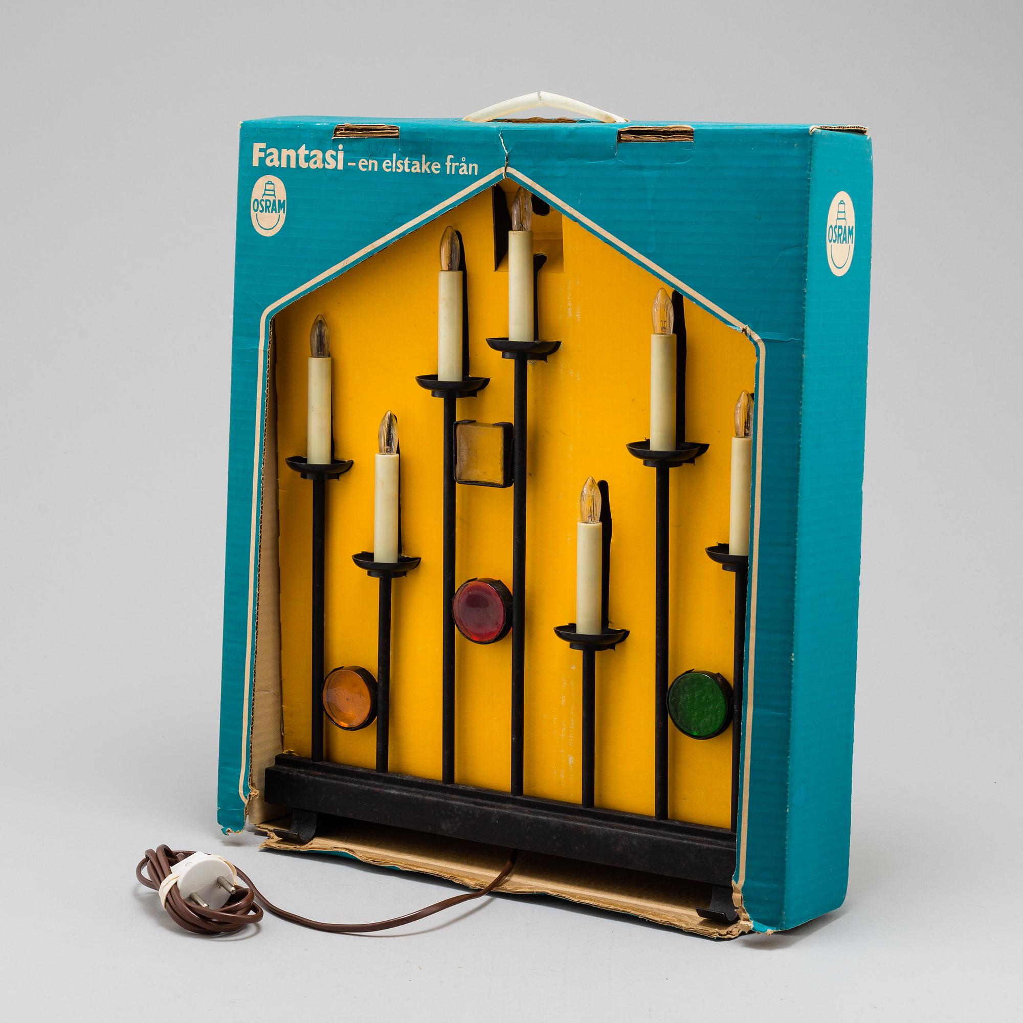 ADVENTSLJUSSTAKE. "Fantasi 97", Osram, 1960/70-tal.