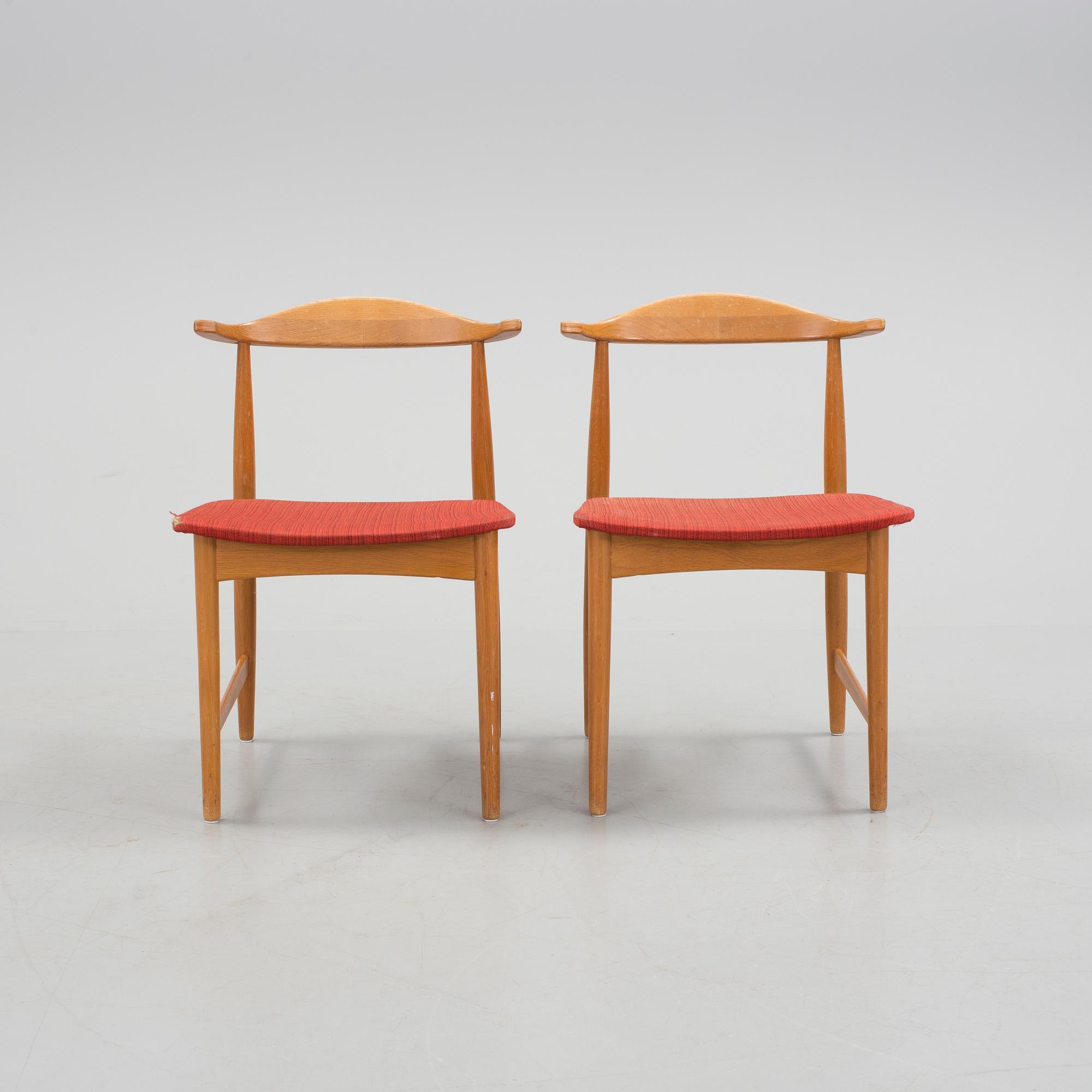 A pair of "Danske" chairs by IKEA.