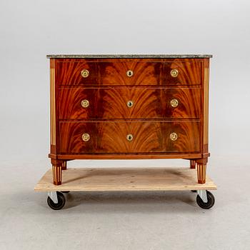 A late Gustavian mahogany dresser early 1800s.