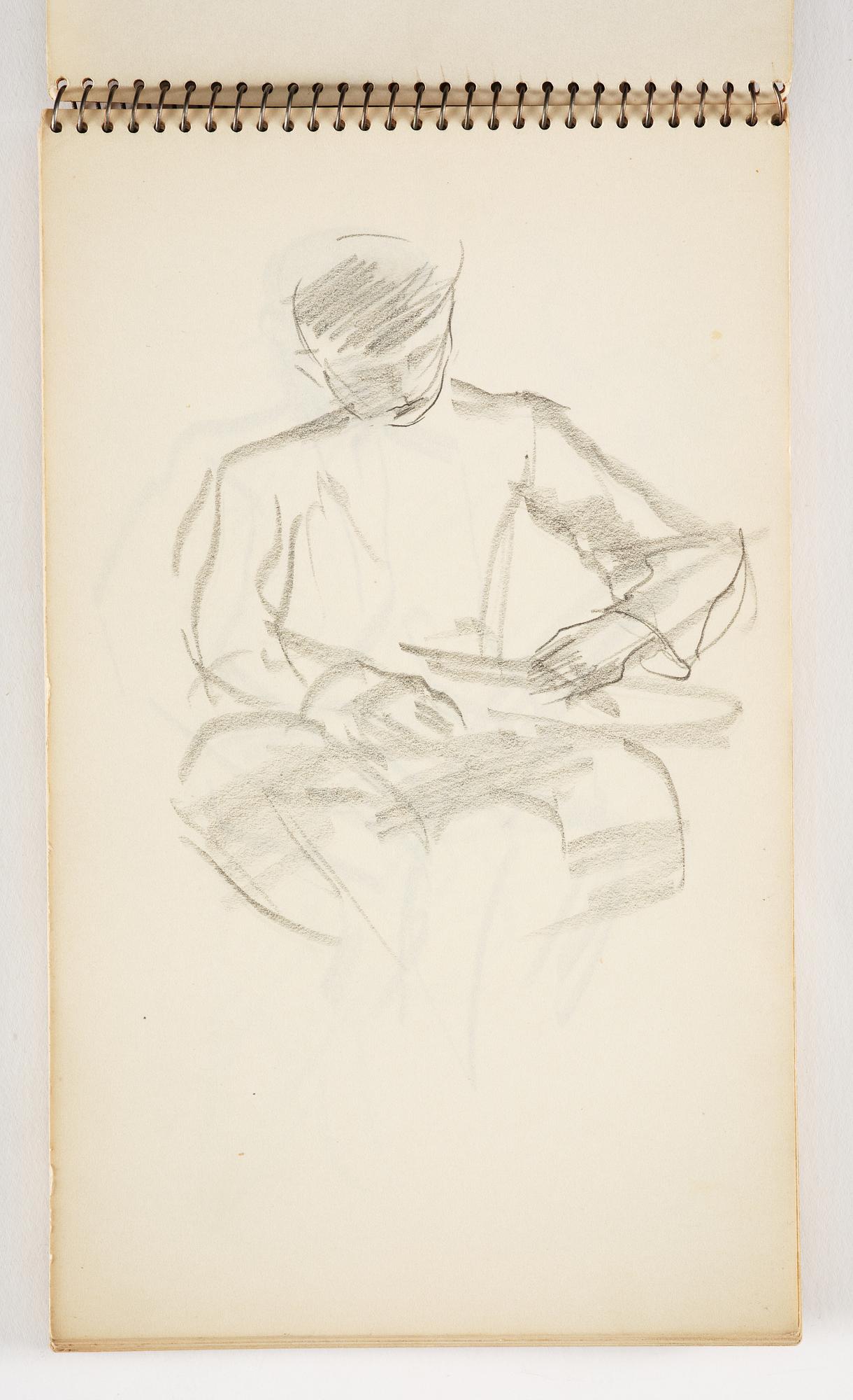 Lotte Laserstein, 3 skissböcker med blyertsteckningar.