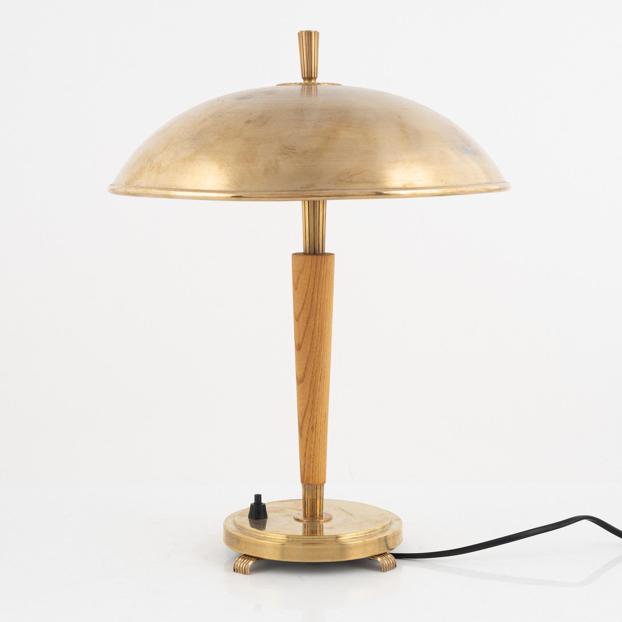 Harald Notini, bordslampa, modell "15411", Arvid Böhlmarks Lampfabrik, 1940-tal.