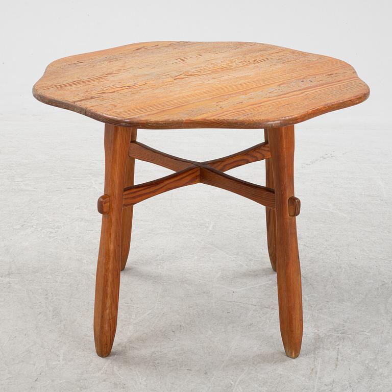 Nordiska Kompaniet, a pine 'Hytte' coffee table, 1940's.