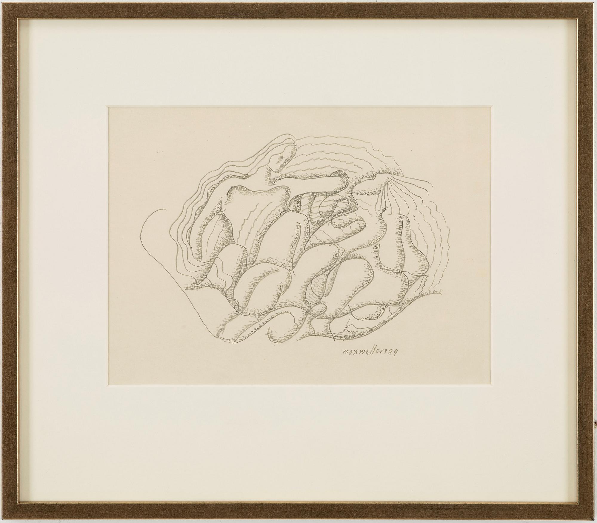 MAX WALTER SVANBERG, drawing signed and dated.