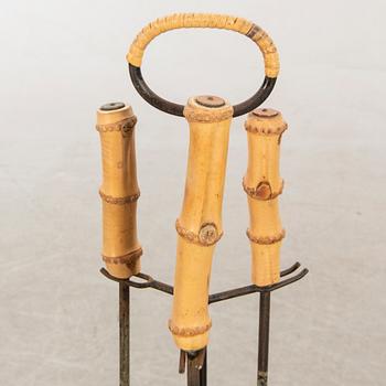 Ystad metal, fire rack with 3 parts, 60s.