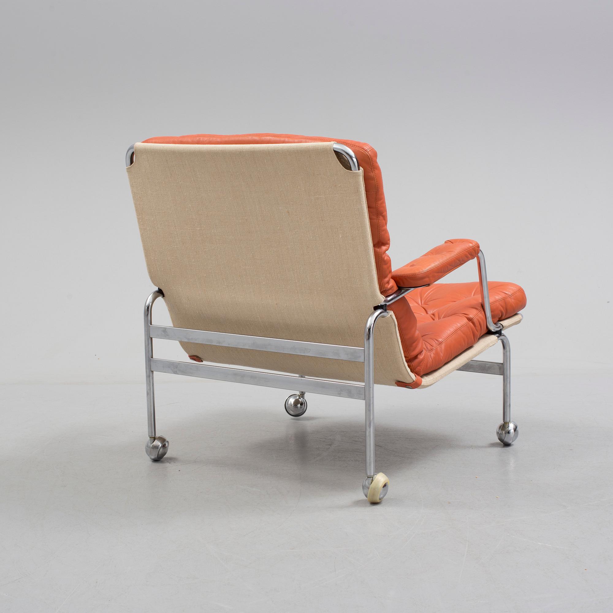 A 'Karin' easy chair by Bruno Mathsson for Dux.