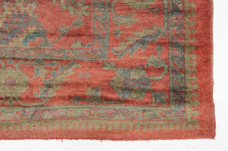 Carpet, antique, Ushak, approx. 344 x 265, late 19th century.
