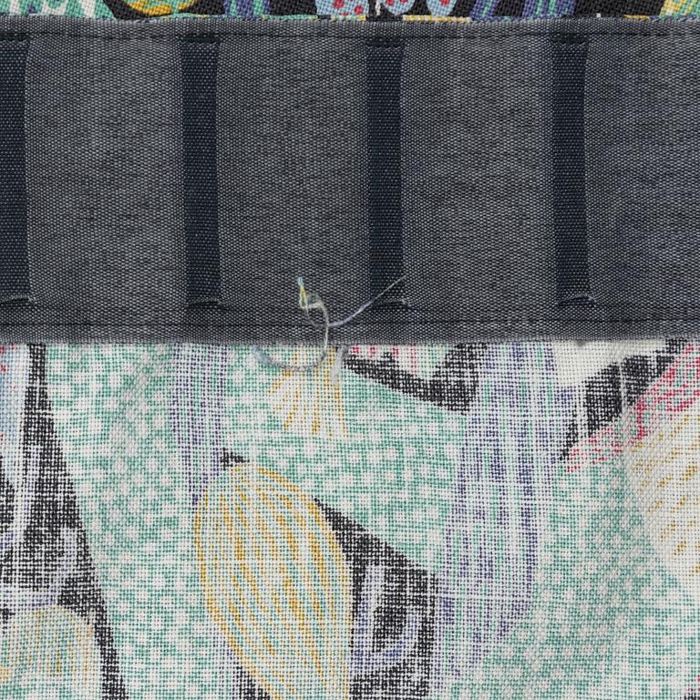 Stig Lindberg, a pair of curtains in the pattern "Melodi", Ljungbergs Textiltryck, Floda, Sweden.