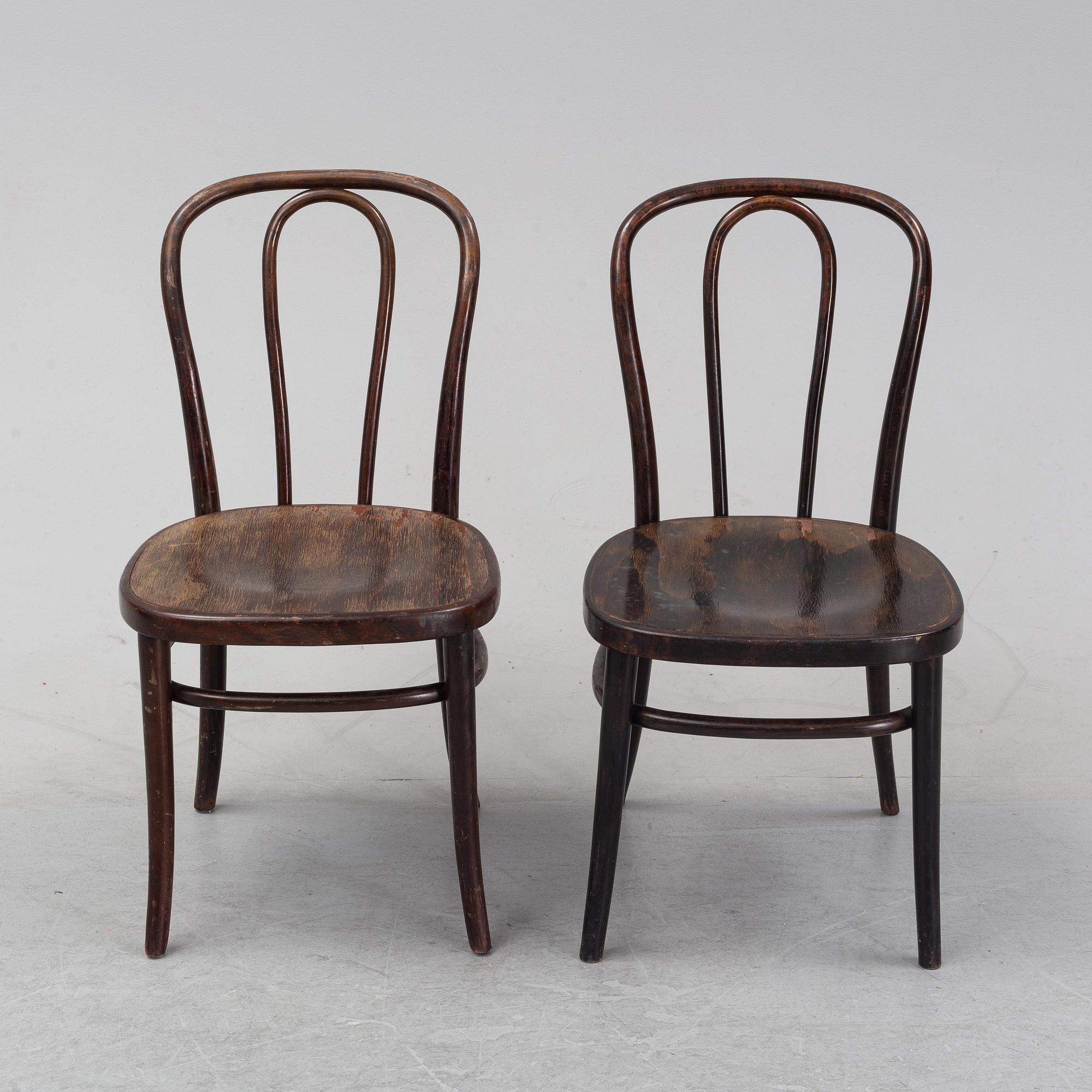 A set of eight wooden chairs, Gemla, Sweden, late 20th century.