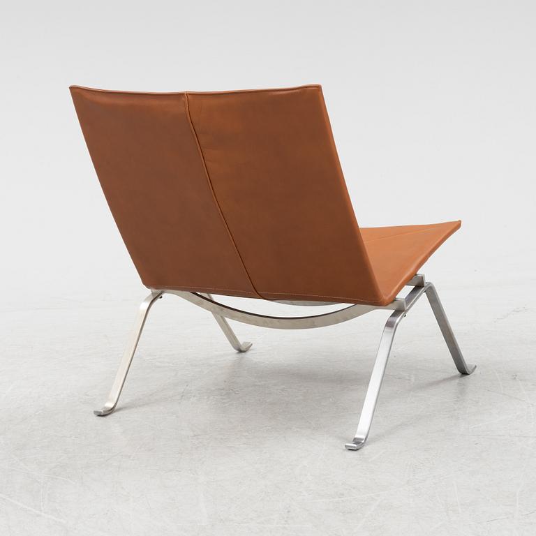 Poul Kjaerholm, fåtölj, PK22, Fritz Hansen, Danmark, daterad 1998.