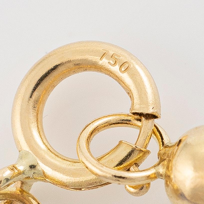 Collier och armband, med tanzaniter, lås 18K guld.