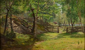 Frans Tiger, oil on canvas, signed.