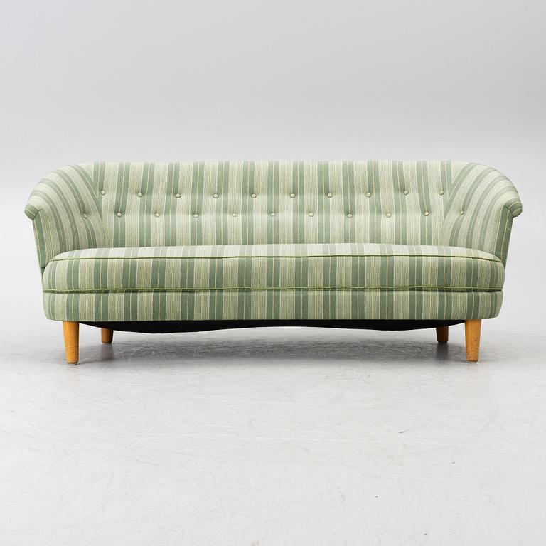 Carl Malmsten, soffa, svängd "Roma", 1900-talets mitt.