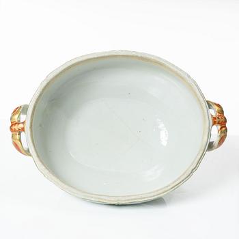 Terrin, kompaniporslin, Kina, Qingdynastin, Qianlong (1736-95).