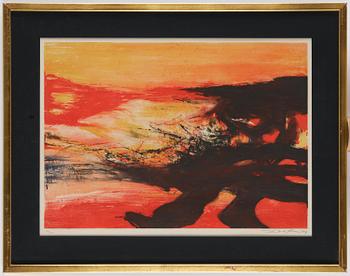 Zao Wou-ki, Untitled, from: Nobel Prize Portfolio.