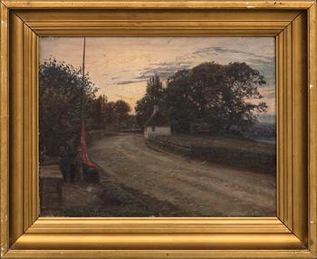 TOM PETERSEN, oil on canvas signed and dated 1895.