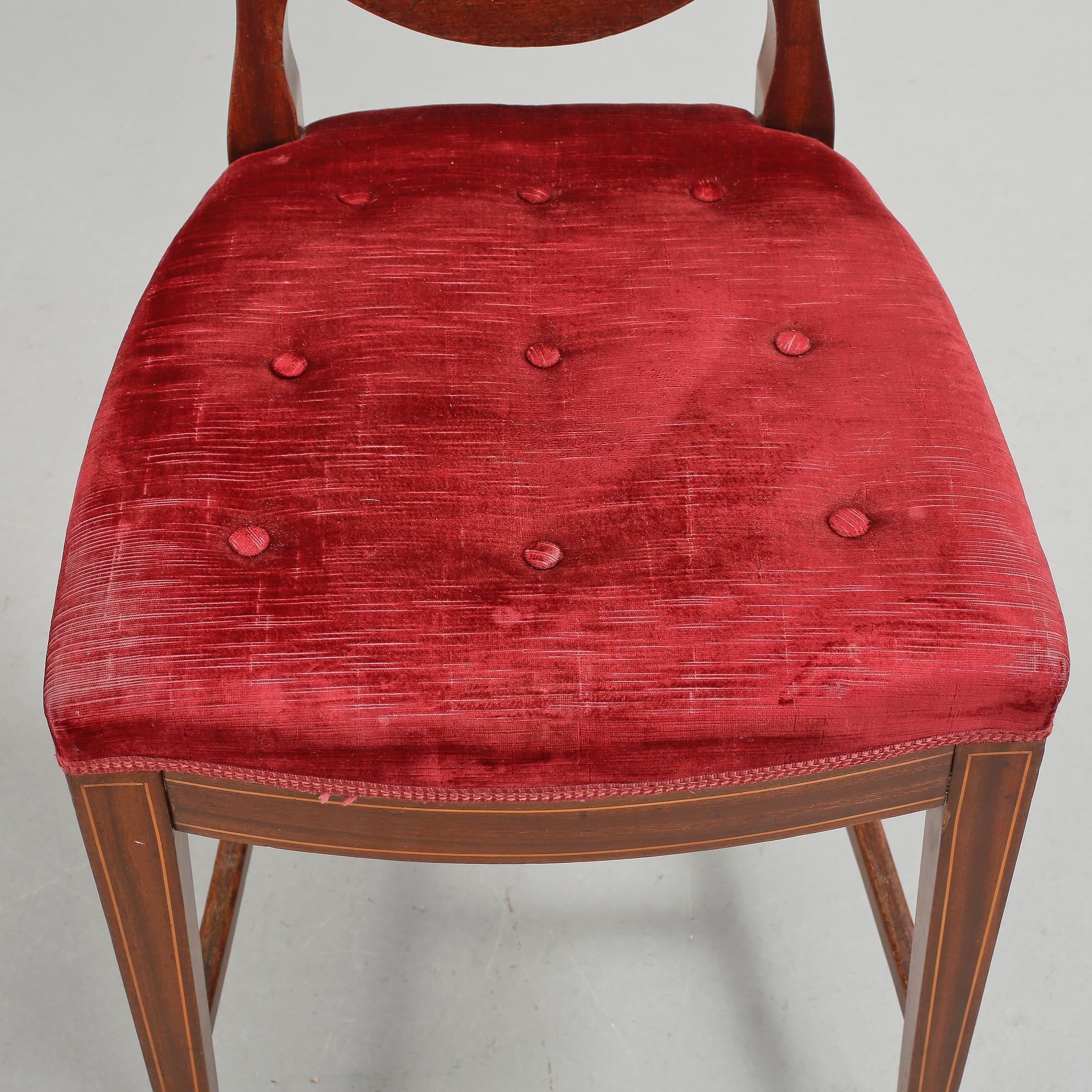 STOLAR, 10 st, Hepplewhite-typ, England, 1800-tal.