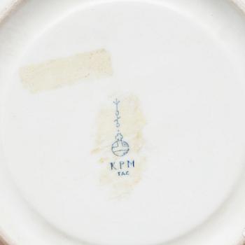 A KPM porcelain cup with saucer from the first half of the 19th century, Königliche Porzellan-Manufaktur, Berlin.