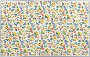 JOSEF FRANK, tyger, 2 st, "Honey" & "Milles Fleur", Firma Svenskt Tenn.