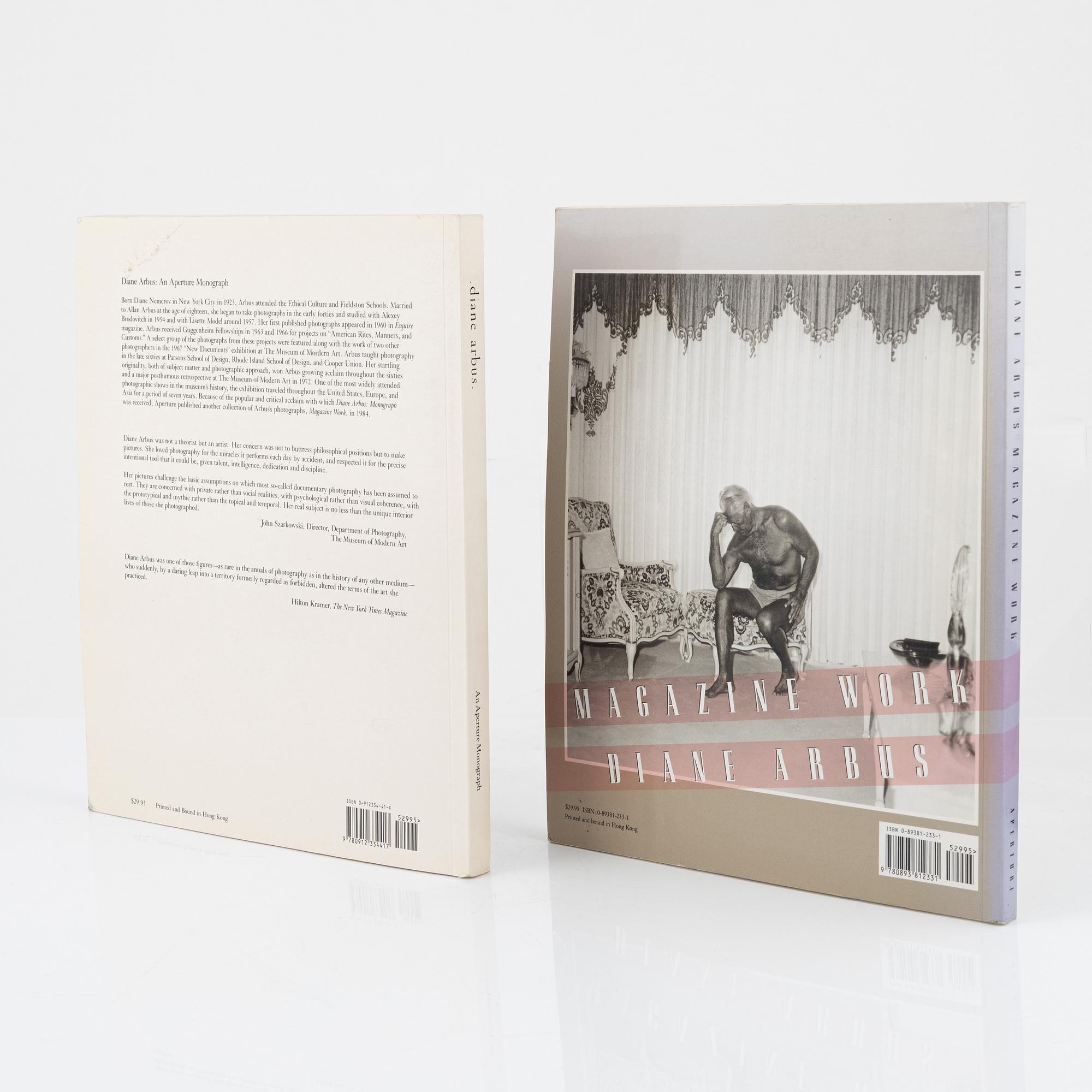 Diane Arbus, 3 photobooks.