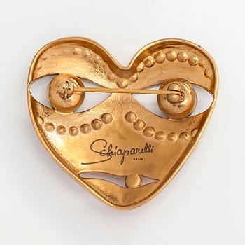 Schiaparelli, brooch, 'Coeur visage', 2017.