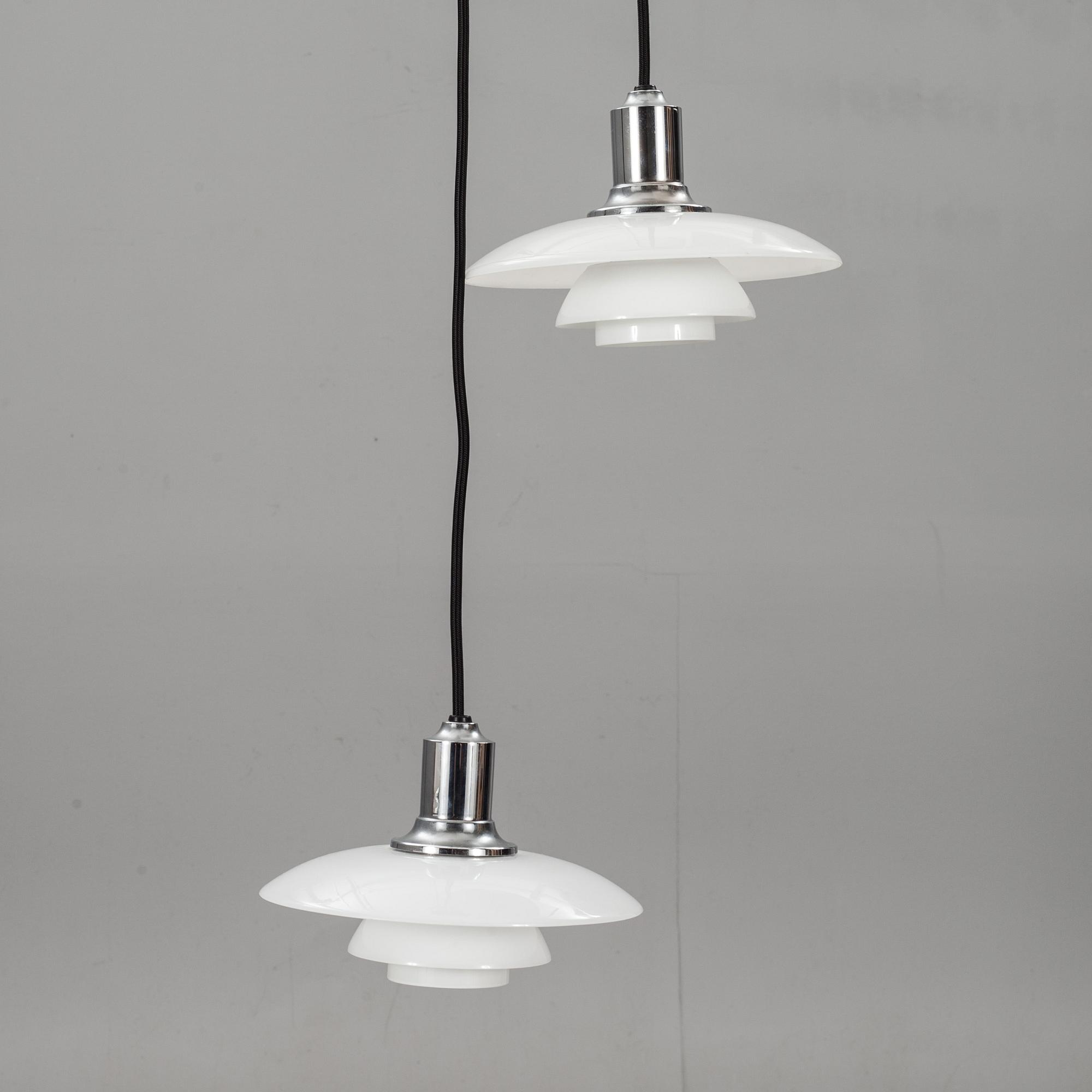 TAKLAMPOR, ett par, "PH 2/1". Poul Henningsen.
