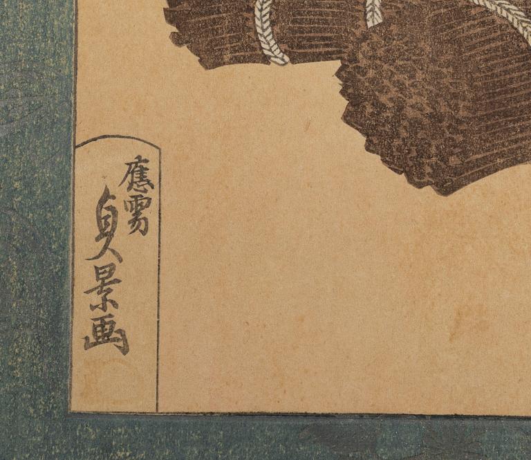 Utagawe Sadakage (verksam 1818-1844), efter, Kuro ōboki (Large Black Brooms).