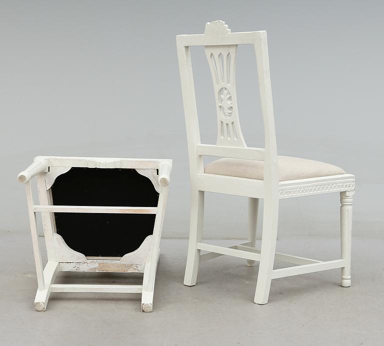 STOLAR, 1 par, gustavianska, omkring år 1800.