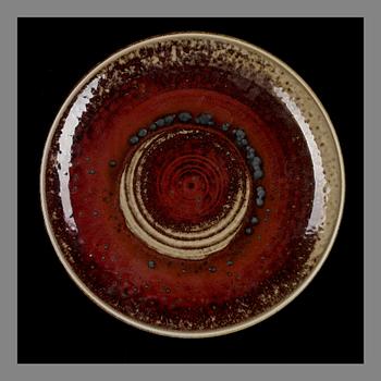 AINO ANTTILA, CERAMIC DISH. Signed A A, Arabia. Early 1970s.