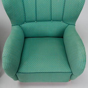 Fåtöljer, 2 st, 1900-talets mitt.