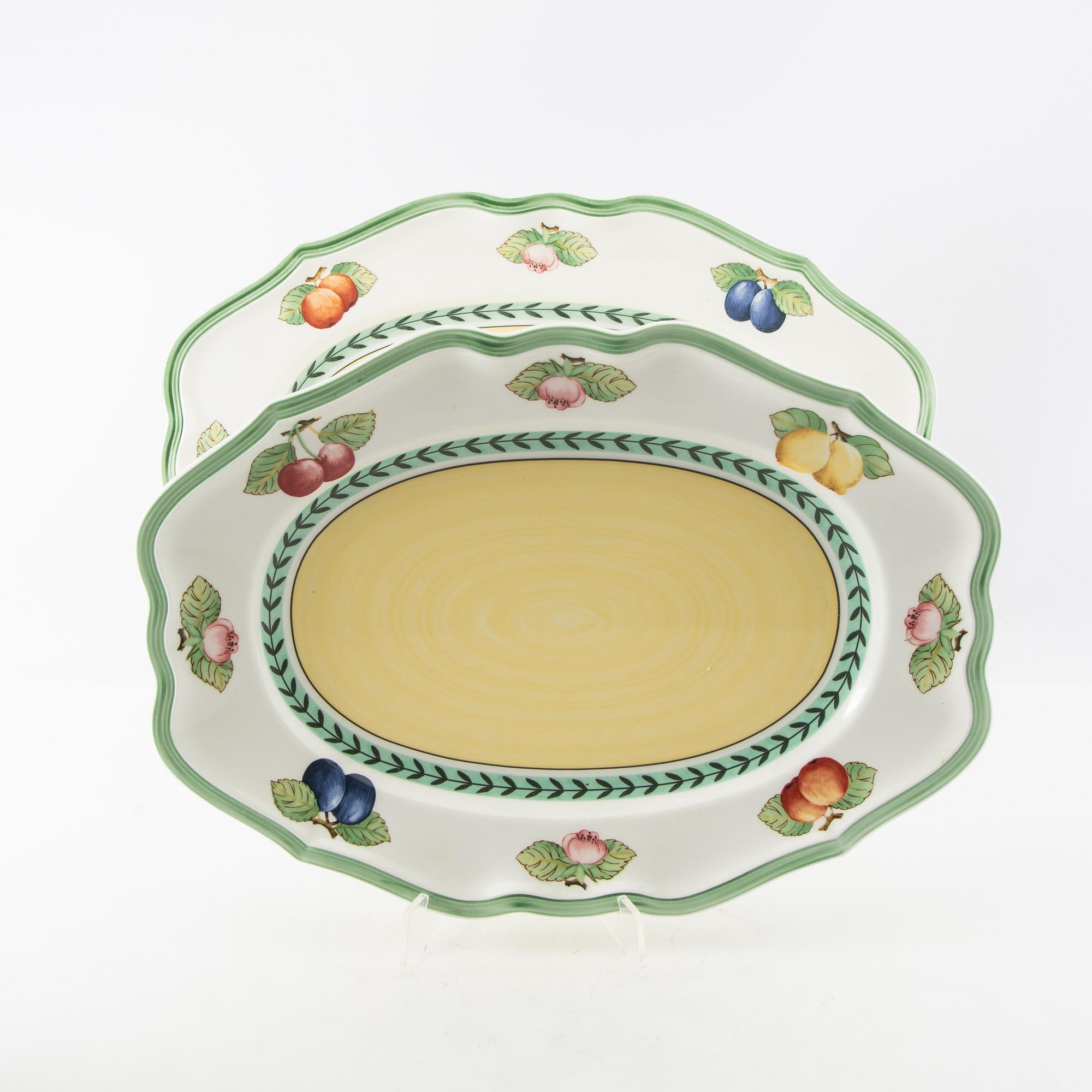 Servis, 48 delar, porslin, "French Garden Fleurence", Villeroy Bosch, Tyskland.