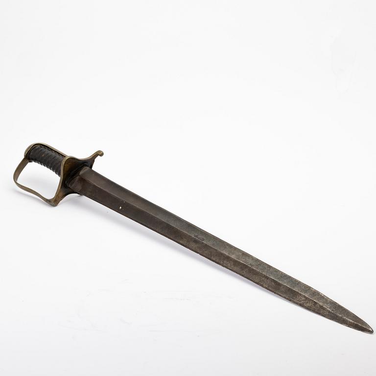 Sabelbajonett för fältjägarstudsare, 1800-tal.