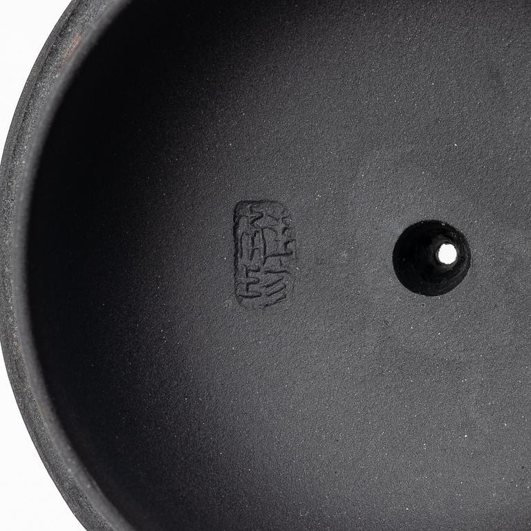 Zhou Guizhen, A blue yixing teapot, China, 1980s.