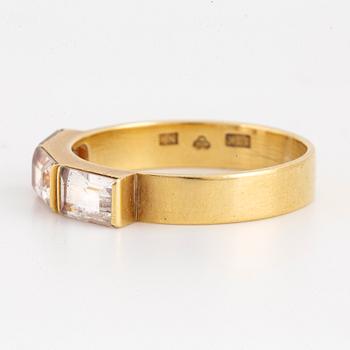 A Wiwen Nilsson faceted rock crystal ring.