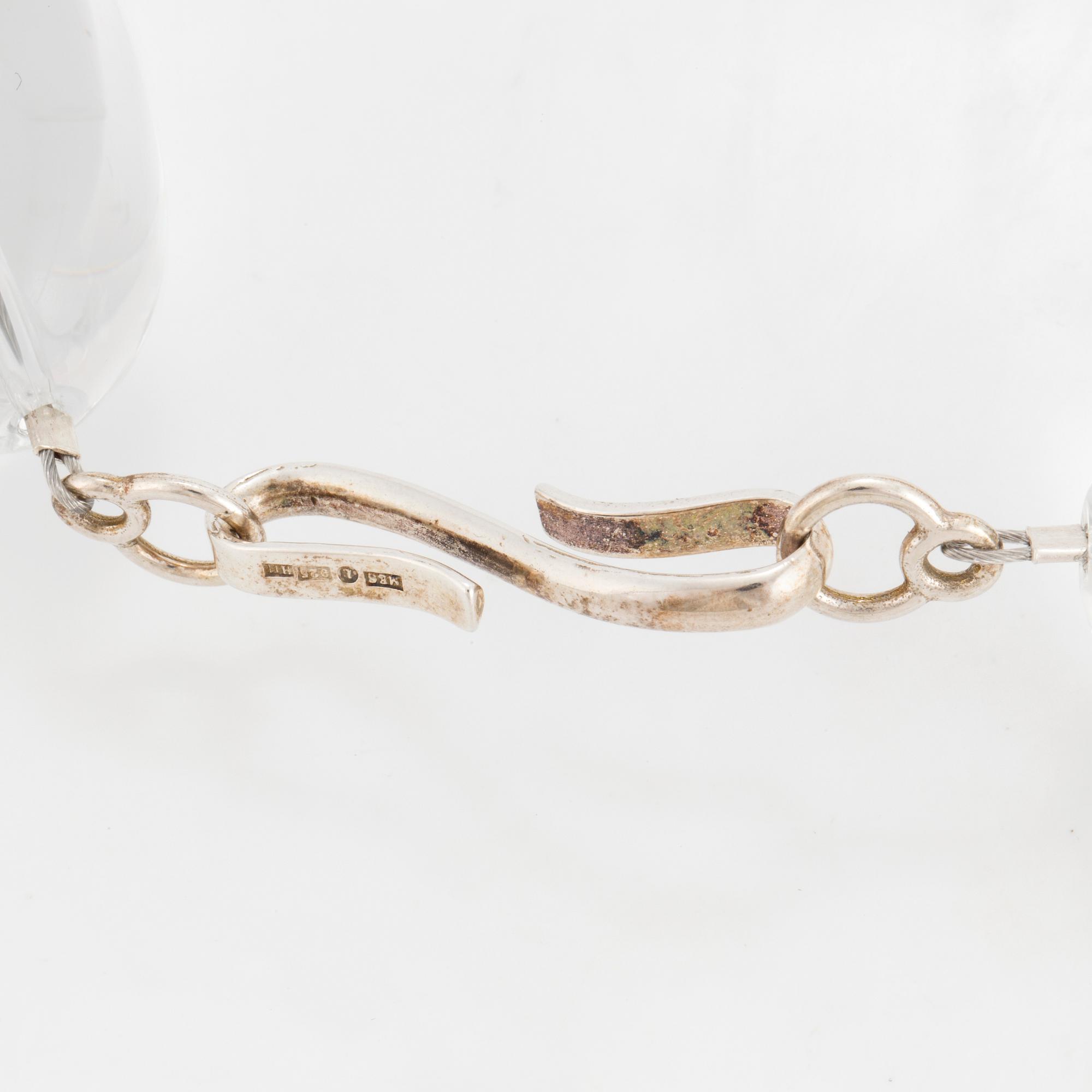 MARGARETH SANDSTRÖM, collier, bergkristall och sterling silver, Sandström De Wit, Guld & Silversmedjan, Linköping, 2006.