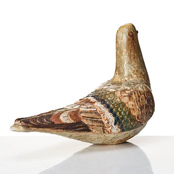 Tyra Lundgren, skulptur, duva, Gustavsberg ca 1949.