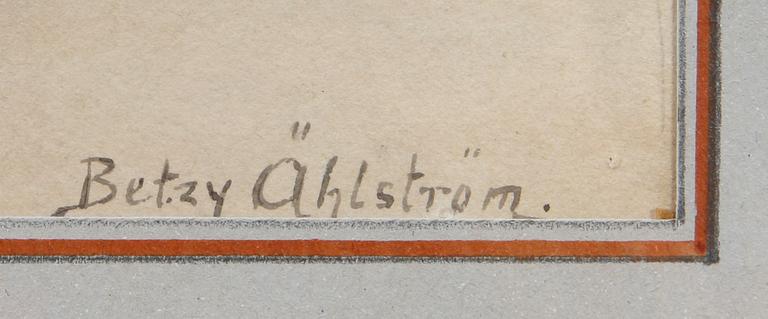 BETZY ÄHLSTRÖM, akvarell, sign.