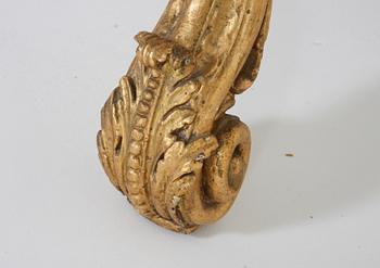 HÖRNKONSOLBORD, nyrokoko, 1800-talets andra hälft.