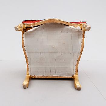 FÅTÖLJ, rokokostil, 1900-/2000-tal.