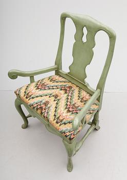 KARMSTOL, barock, 1700-tal.