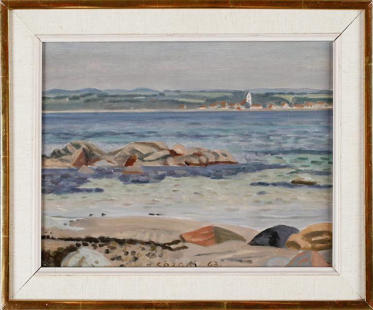 HARUO SEZAKI, 3 st, olja på duk, signerade och daterade -63 och -64.