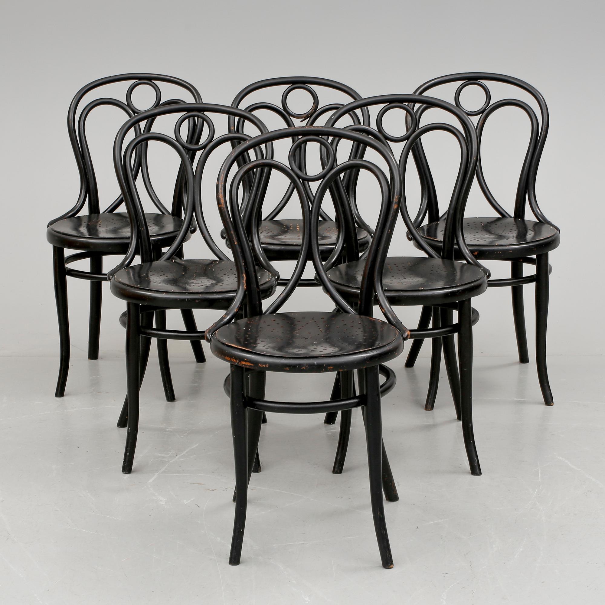 STOLAR 6 st. Thonet, omkring 1900.